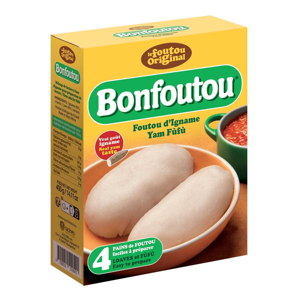 Foutou d'igname - bonfoutou (400g)