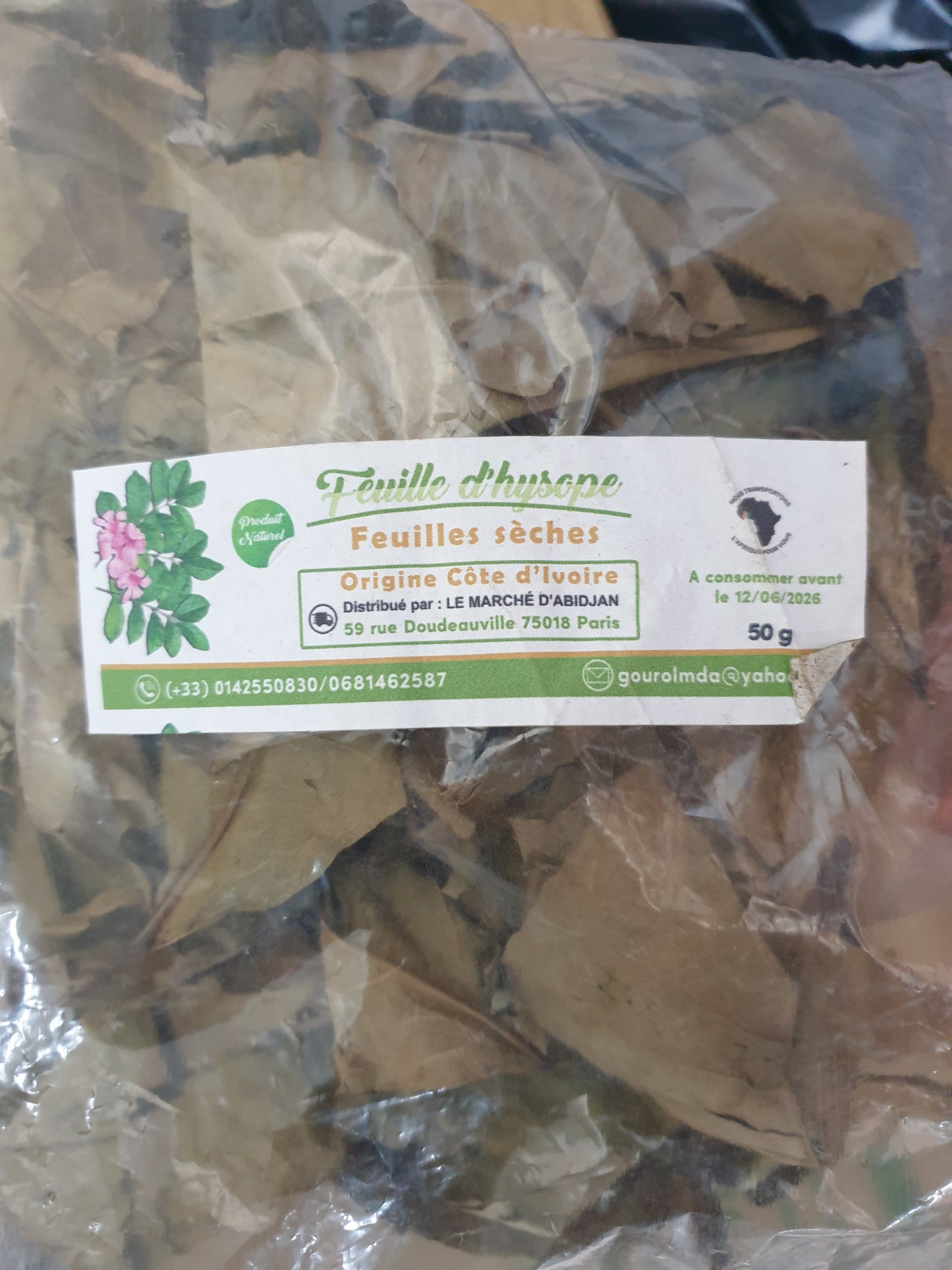 Feuilles hysope sèches (50g)