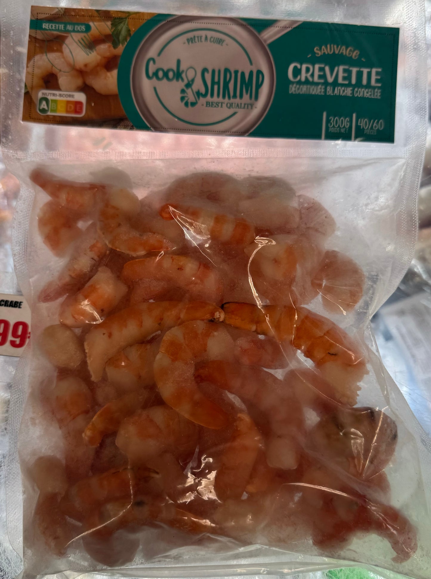 Crevettes congelées (taille petite)