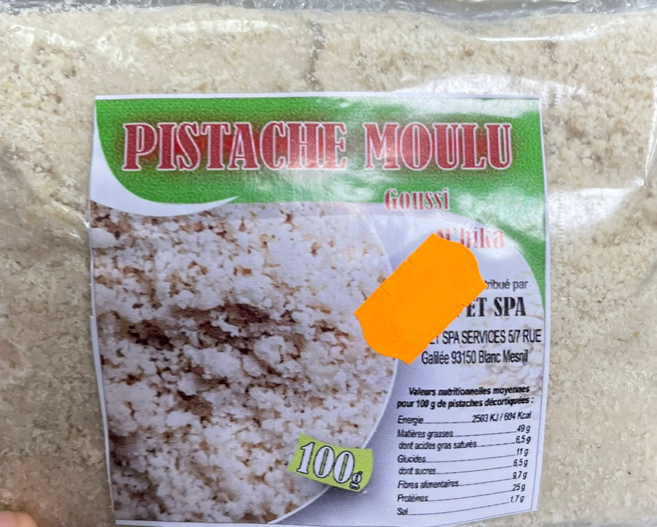 Pistache africaine Moulu 100g