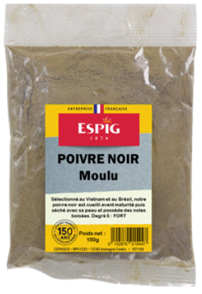 Épices Espig Poivre noir moulu