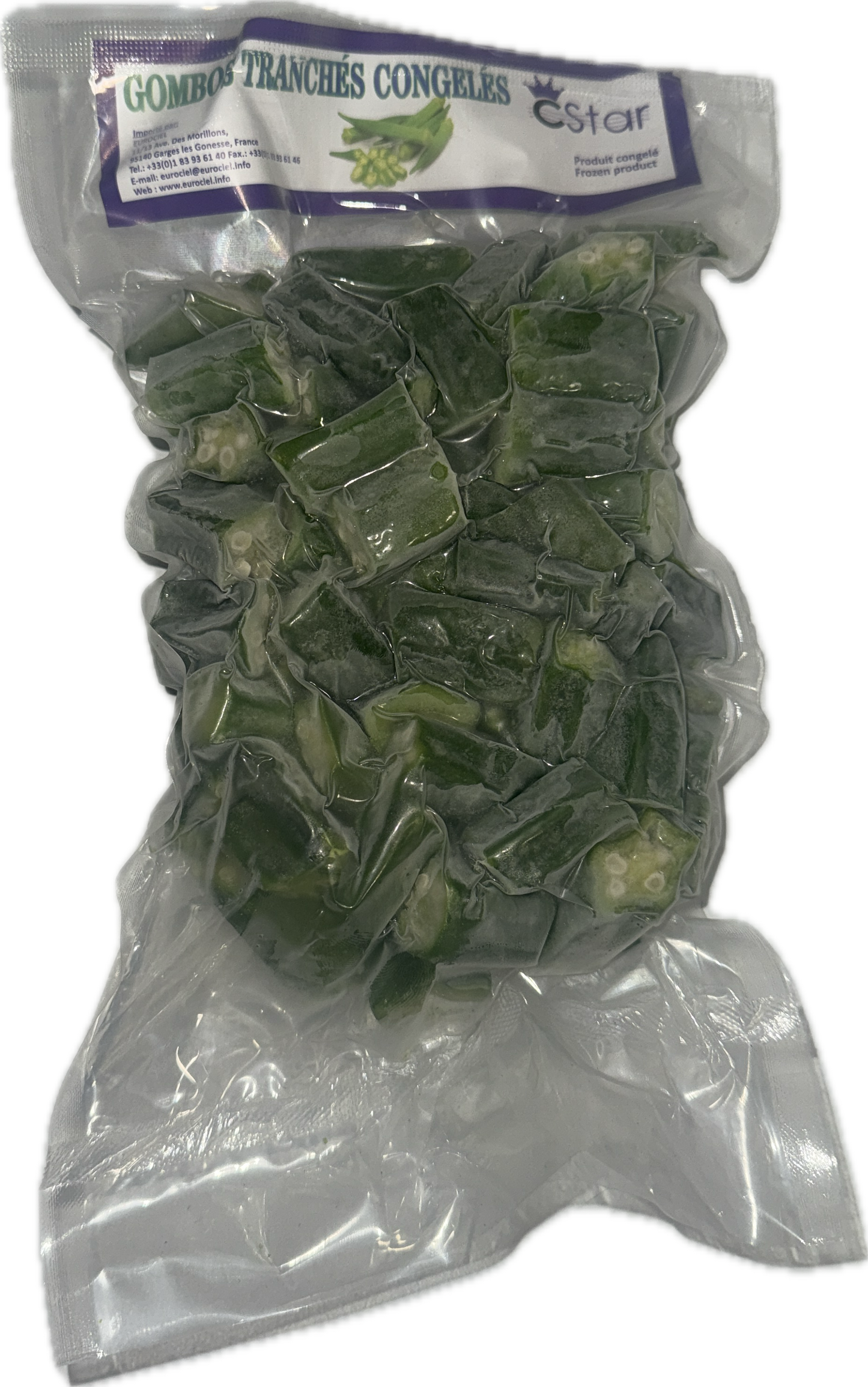 Gombo coupé surgelé