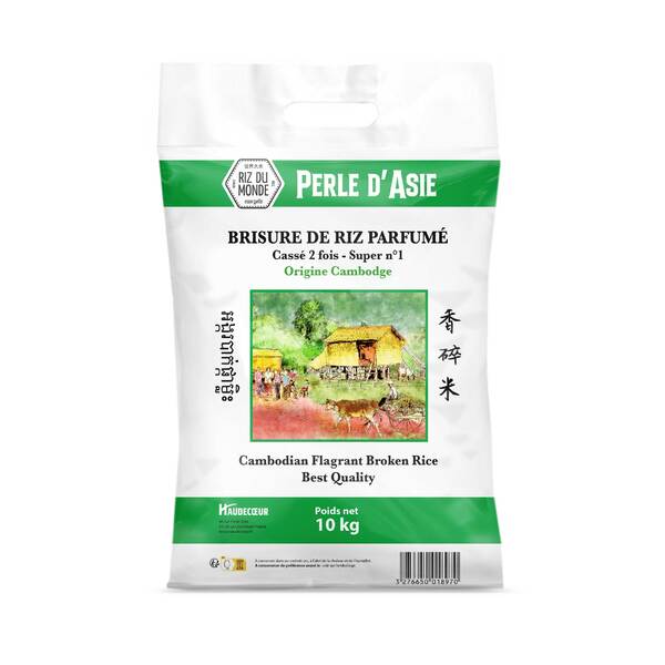 Brisure de riz parfumé cassé 2 fois - Perle d'Asie (10kg)