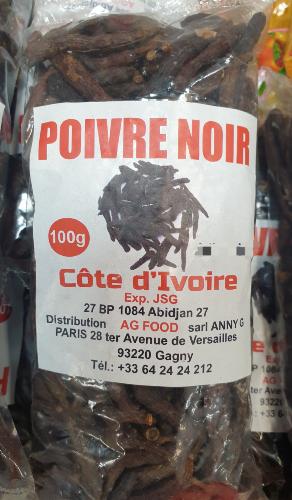 Poivre noir côte d'Ivoire