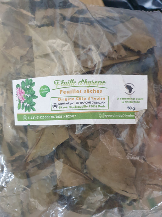 Feuilles hysope sèches (50g)