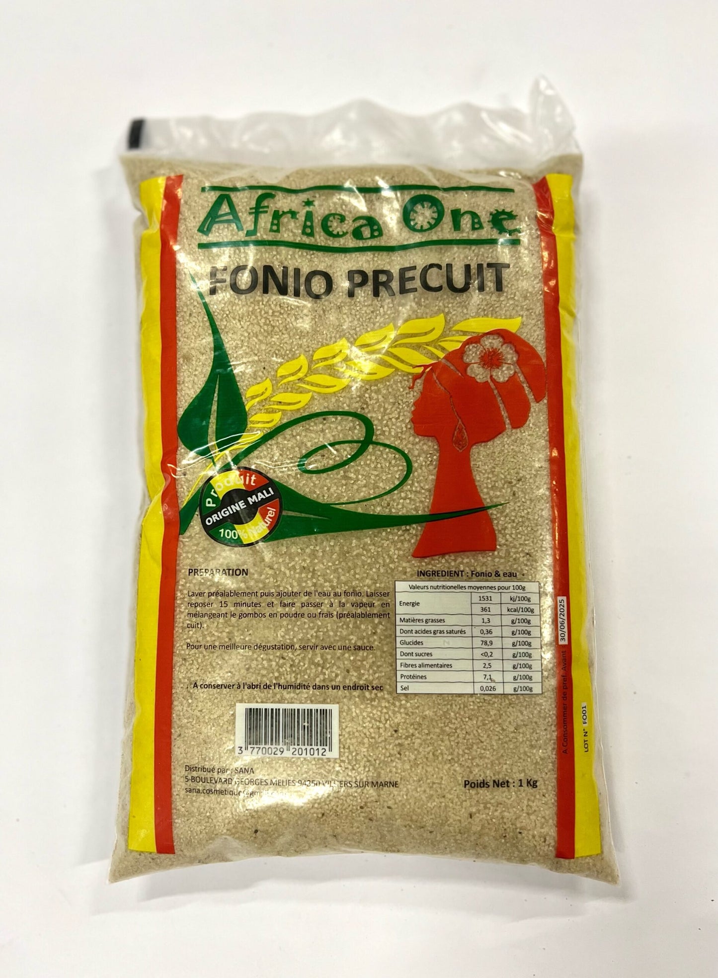 Fonio précuit (1kg)