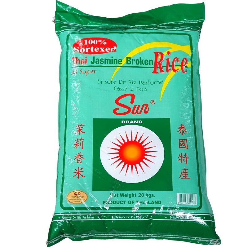 Riz parfumé Sun Brand cassé 2 fois (20kg)