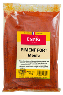 Épices Espig Piment fort moulu