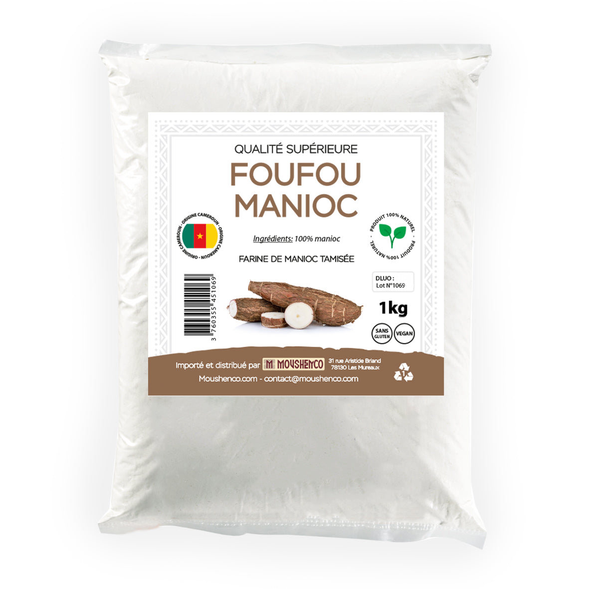 Foufou manioc camerounais