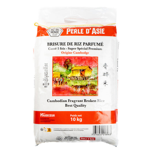 Brisure de riz parfumé cassé 1 fois - Perle d'Asie (10kg)